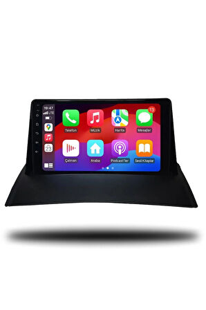 Renault Megane 2 2004-2009 Uyumlu Android Multimedya + CarPlay + Android Auto + 6gb ram + 128gb