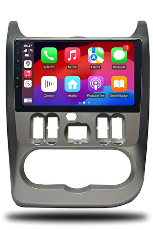 Dacia Duster 2010-2013 Uyumlu Android Multimedya + CarPlay + 2gb RAM + 32gb Hafıza