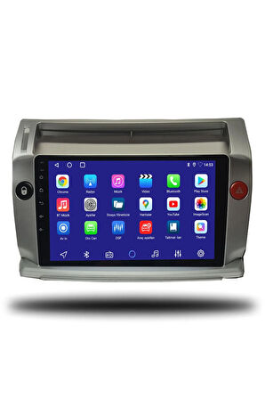 Citroen C4 2005-2010 Uyumlu Android Multimedya + CarPlay + 6gb ram + 128gb Hafıza