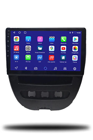 Citroen C1 2007-2013 Uyumlu Android Multimedya + CarPlay + 6gb ram + 128gb Hafıza