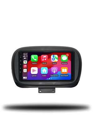 Fiat 500X 2014-2022 Uyumlu Android Multimedya + CarPlay + 4GB RAM + 64GB Hafıza  Uyumlu