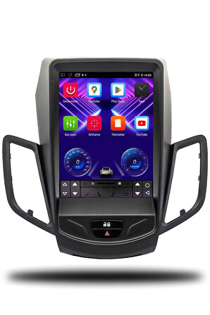 Ford Fiesta Tesla 2013-2014 Uyumlu Android Multimedya + CarPlay + 4GB RAM + 64GB Hafıza