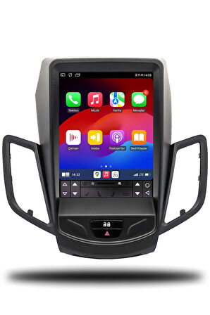 Ford Fiesta Tesla 2013-2014 Uyumlu Android Multimedya + CarPlay + 4GB RAM + 64GB Hafıza
