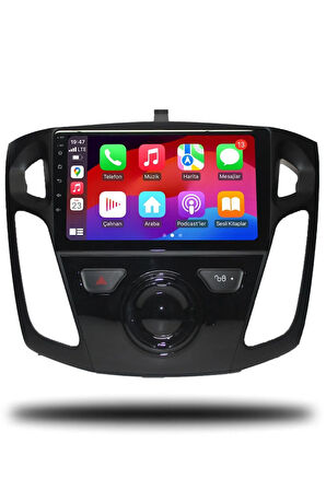 Ford Focus 3-4 2012-2018 Uyumlu Android Multimedya + CarPlay + 4GB RAM + 64GB Hafıza