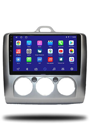 Ford Focus 2 2007-2011  Manuel Klima Uyumlu Android Multimedya + CarPlay + 4GB RAM + 64GB Hafıza