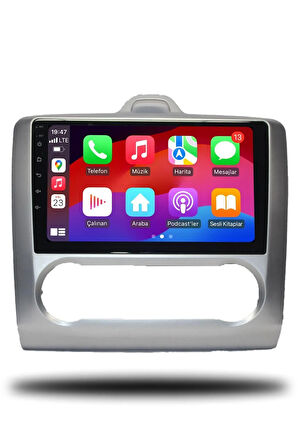 Ford Focus 2 2007-2011 Uyumlu  Dijital Klima  Android Multimedya + CarPlay + 4GB RAM + 64GB Hafıza
