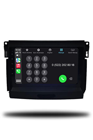 Ranger 2016-2022 Uyumlu Android Multimedya + CarPlay + Arka Panelli 4GB RAM + 64GB Hafıza