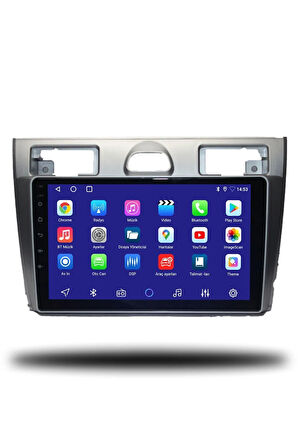 Ford Fiesta 2006-2011 Uyumlu Android Multimedya + CarPlay + 4GB RAM + 64GB Hafıza