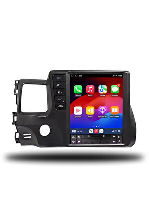 Civic FD6 Uyumlu Android Multimedya + CarPlay + 4GB RAM + 64GB Hafıza