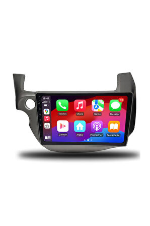 Honda Jazz 2009-2012 Uyumlu Android Multimedya + CarPlay + 4GB RAM + 64GB Hafıza