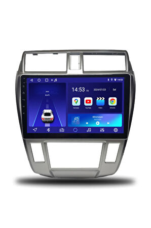 Honda City 2009-2012 Dijital Klima Uyumlu Android Multimedya + CarPlay + 4GB RAM + 64GB Hafıza