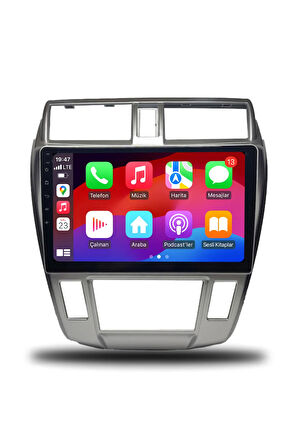 Honda City 2009-2012 Dijital Klima Uyumlu Android Multimedya + CarPlay + 4GB RAM + 64GB Hafıza