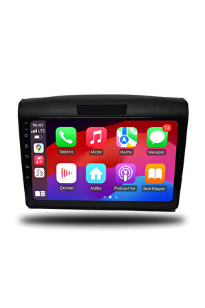 Honda CRV 2013-2018 9 inç Uyumlu Android Multimedya + CarPlay + 4GB RAM + 64GB Hafıza