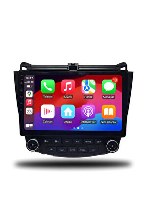 Honda Accord 2003-2008 Uyumlu Android Multimedya + CarPlay + 2gb RAM + 32gb Hafıza