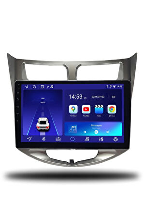Hyundai Accent Blue 2011-2019 Uyumlu Android Multimedya + CarPlay + 4GB RAM + 64GB Hafıza