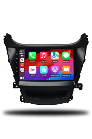 Hyundai Elantra 2014 Uyumlu Android Multimedya + CarPlay + 4GB RAM + 64GB Hafıza