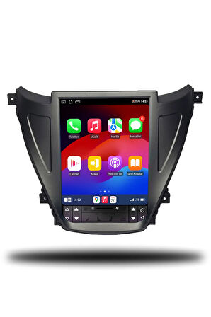 Hyundai Elantra Tesla 2013-2015 Uyumlu Android Multimedya + CarPlay + 4GB RAM + 64GB Hafıza