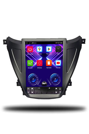 Hyundai Elantra Tesla 2013-2015 Uyumlu Android Multimedya + CarPlay + 2gb RAM + 32gb Hafıza