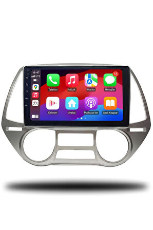 Hyundai i20 2009-2011 Uyumlu Android Multimedya + CarPlay + 2gb RAM + 32gb Hafıza
