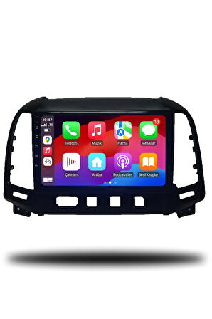 Hyundai Santa FE 2007-2011 Uyumlu Android Multimedya + CarPlay + 4GB RAM + 64GB Hafıza