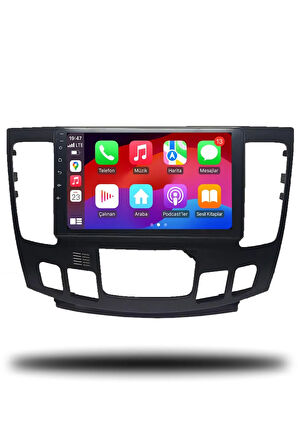 Hyundai Sonata 2009-2012 Uyumlu Android Multimedya Dijital Klima + CarPlay + 2gb RAM + 32gb Hafıza
