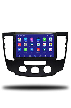 Hyundai Sonata 2009-2012 Uyumlu Android Multimedya Manuel Klima + CarPlay + 4GB RAM + 64GB Hafıza