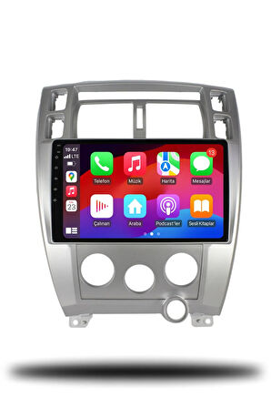 Hyundai Tucson 2005-2012 Uyumlu Android Multimedya + CarPlay + 6gb ram + 128gb Hafıza
