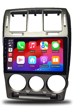 Hyundai Getz 2003-2011 Uyumlu Android Multimedya Büyük Çerçeveli + CarPlay + 2gb RAM + 32gb Hafıza
