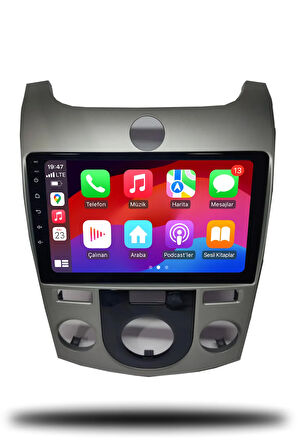 Kia Cerato 2009-2012 Manuel Klima Uyumlu Android Multimedya + CarPlay + 4GB RAM + 64GB Hafıza