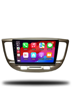 Kia Rio 2004-2007 Uyumlu Android Multimedya + CarPlay + 2gb RAM + 32gb Hafıza