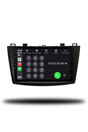 Mazda 3 2010-2013 Uyumlu Android Multimedya + CarPlay + 4GB RAM + 64GB Hafıza