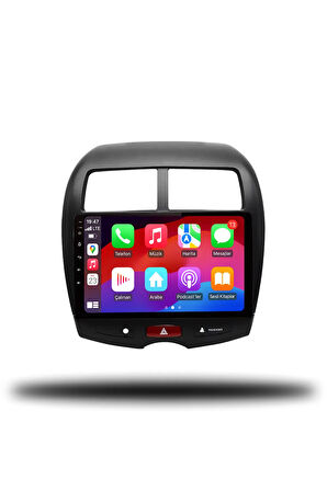 Mitsubishi Asx 2010-2019 Uyumlu Android Multimedya + Carplay + 4gb Ram + 64gb Hafıza