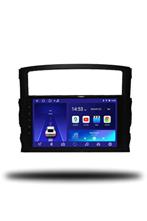 Mitsubishi Pajero 2008-2014 Uyumlu Android Multimedya + CarPlay + 4GB RAM + 64GB Hafıza