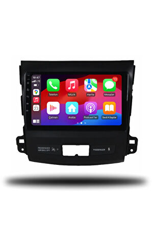 Mitsubishi Outlander 2008-2012 Uyumlu Android Multimedya + CarPlay + 4GB RAM + 64GB Hafıza