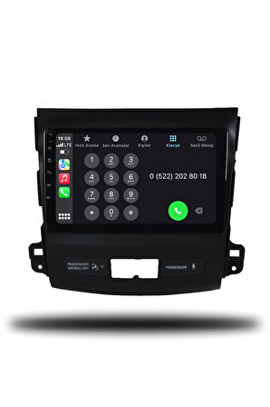 Mitsubishi Outlander 2008-2012 Uyumlu Android Multimedya + CarPlay + 6gb ram + 128gb Hafıza