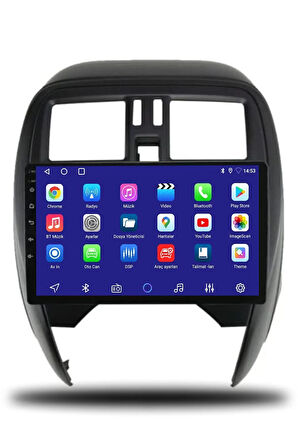 Nissan Micra 2014-2018 Uyumlu Android Multimedya + CarPlay + 6gb ram + 128gb Hafıza
