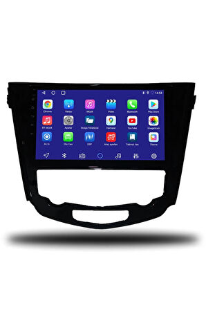 Nissan Qashqai 2014-2021 Dijital Klima Uyumlu Android Multimedya + CarPlay + 6gb ram + 128gb Hafıza
