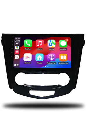 Nissan X-Trail 2014-2021 Manuel Klima Uyumlu Android Multimedya + CarPlay + 4GB RAM + 64GB Hafıza