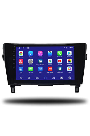 Qashqai 2013-2021 Uyumlu Android Multimedya + CarPlay + 4GB RAM + 64GB Hafıza  uyumlu