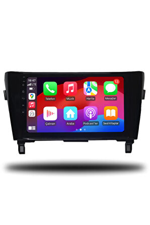 Qashqai 2013-2021 Uyumlu Android Multimedya + CarPlay + 4GB RAM + 64GB Hafıza  uyumlu