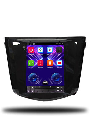 Nissan Qashqai Tesla 2014-2021 Uyumlu Android Multimedya + CarPlay + 4GB RAM + 64GB Hafıza