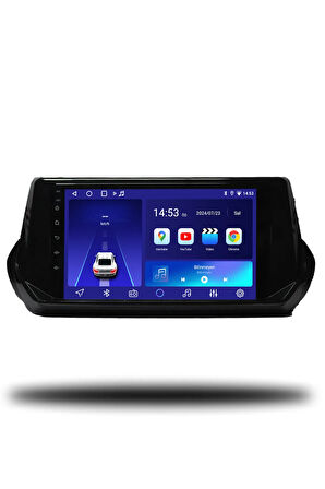 Peugeot 2008  2020-2022 Uyumlu Android Multimedya + CarPlay + 6gb ram + 128gb Hafıza