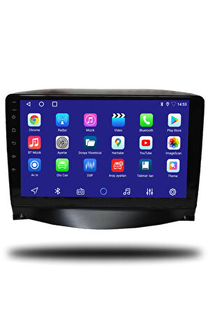 Peugeot 207 2006-2012 Uyumlu Android Multimedya + CarPlay + 6gb ram + 128gb Hafıza