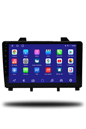 Peugeot 3008 2009-2015 Uyumlu Android Multimedya  Manuel Klima + CarPlay 4GB RAM + 64GB Hafıza