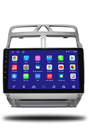 Peugeot 307 2001-2008 Uyumlu Android Multimedya + CarPlay + 6gb ram + 128gb Hafıza