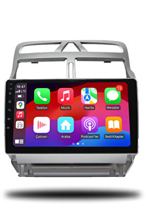 Peugeot 307 2001-2008 Uyumlu Android Multimedya + CarPlay + 6gb ram + 128gb Hafıza