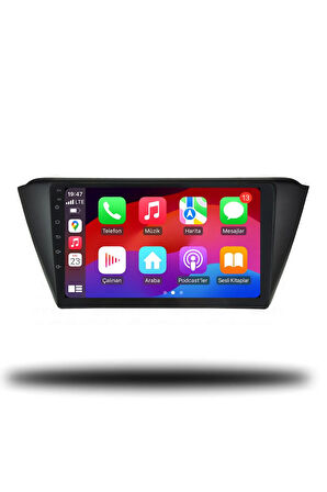 Skoda Fabia 2015-2020 Uyumlu Android Multimedya + CarPlay + 6gb ram + 128gb Hafıza