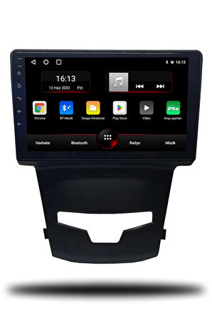 Ssangyong Korando Uyumlu Android Carplay Multimedya 2014+ 4GB RAM + 64Gb Hafıza + 8 Çekirdek