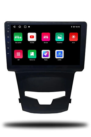 Ssangyong Korando Uyumlu Android Carplay Multimedya 2014+ 4GB RAM + 64Gb Hafıza + 8 Çekirdek