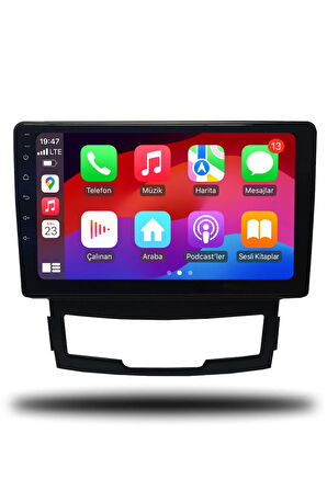 Ssangyong Korando 2011-2013 Uyumlu Android Multimedya + CarPlay + 4GB RAM + 64GB Hafıza